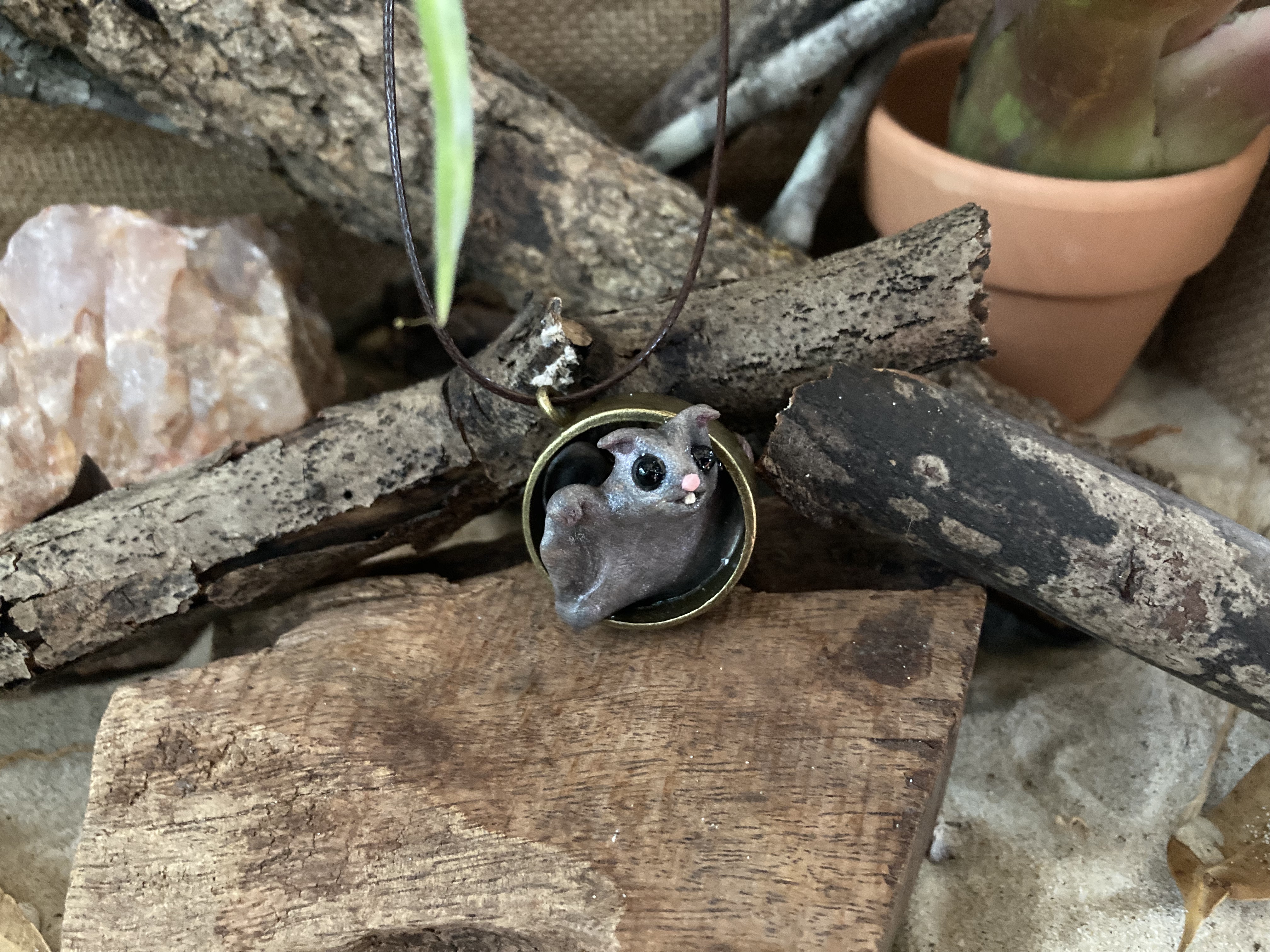Suger Glider Pendant Necklace