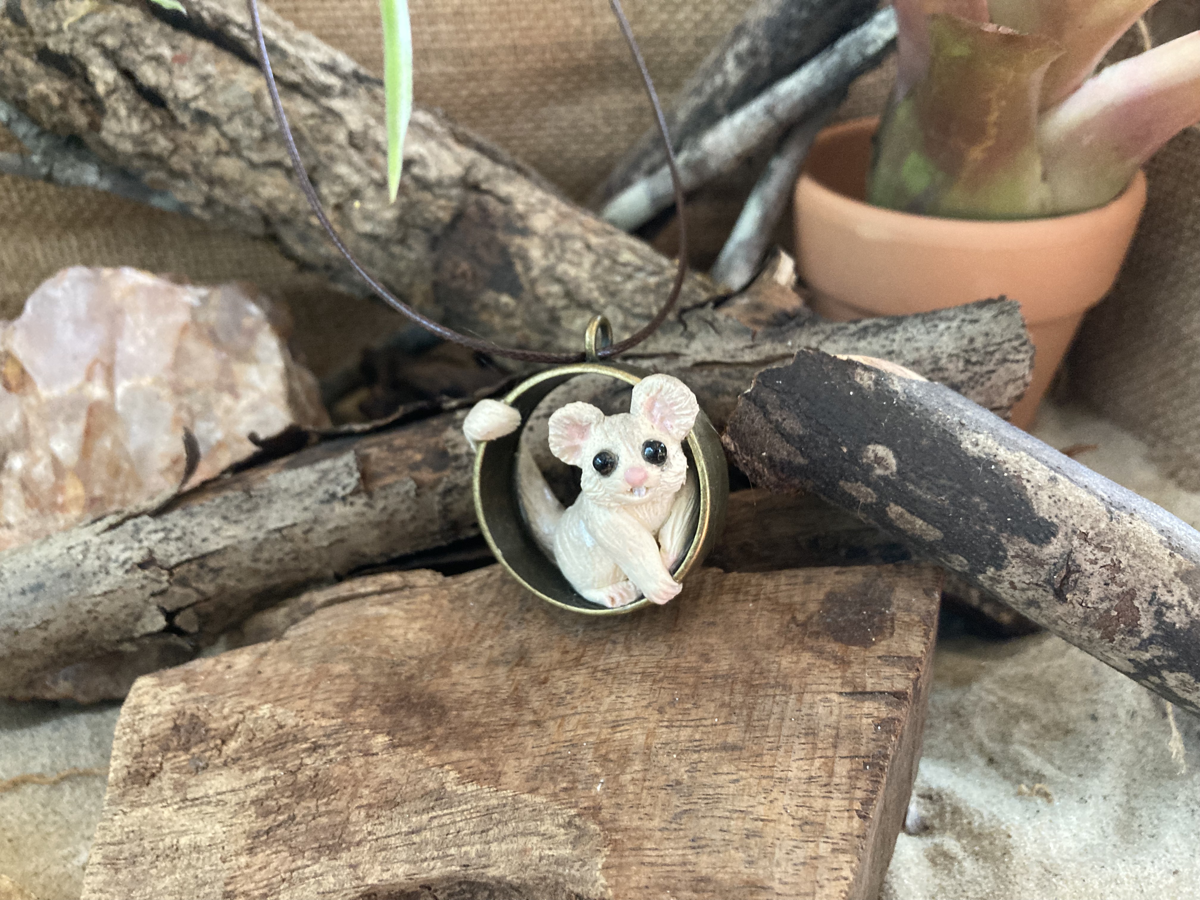 Greater Glider Pendant Necklace
