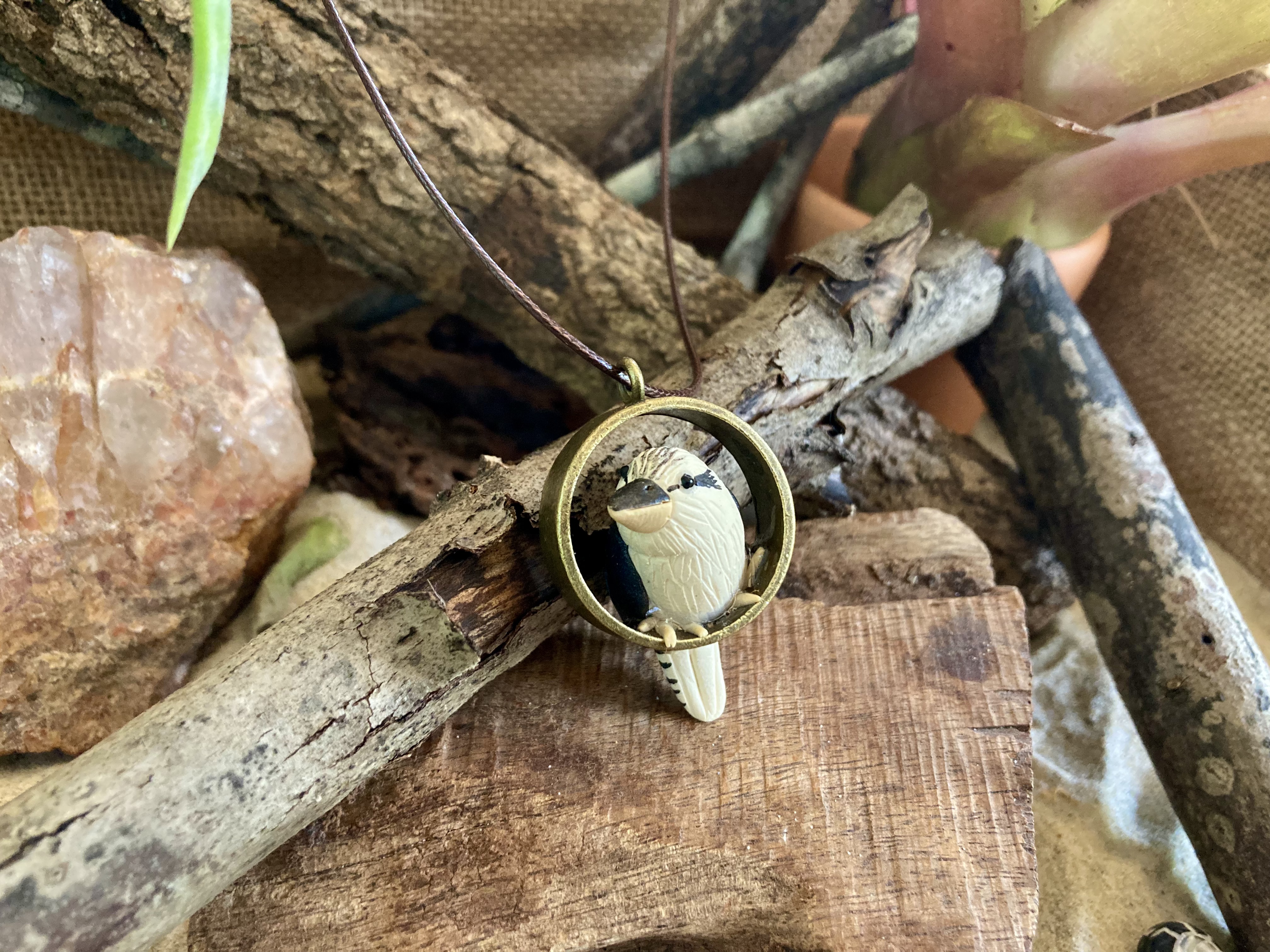 Laughing Kookaburra Pendant Necklace