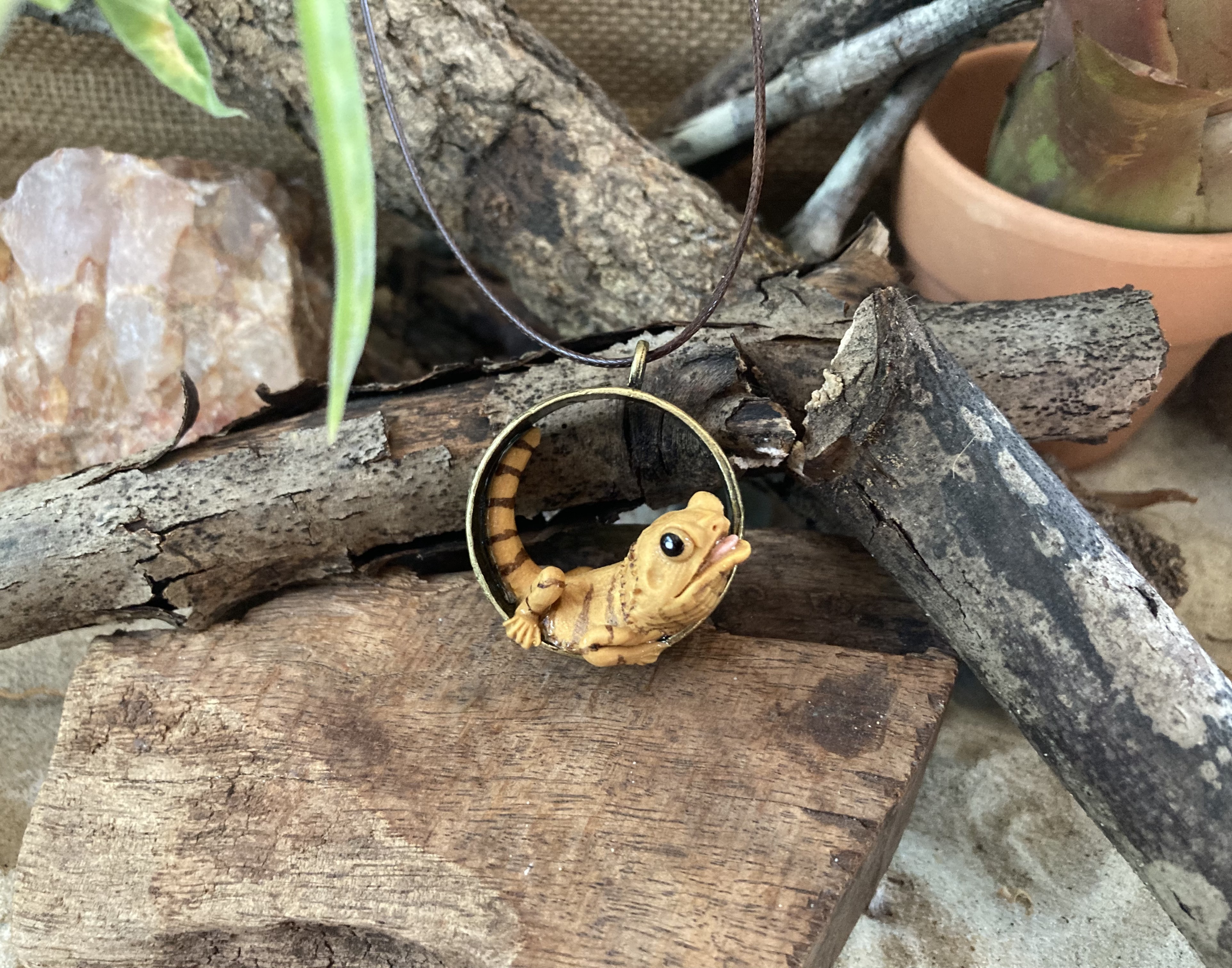 Beard Dragon Pendant Necklace