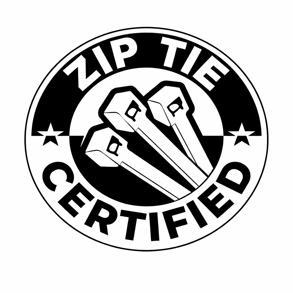 Zip Tie Vinyl Sticker