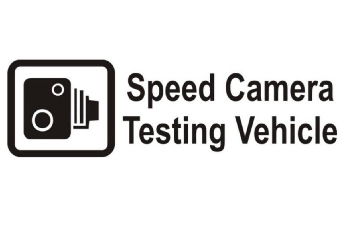 Speed Camera Testing Vehicle Vinyl Sticker