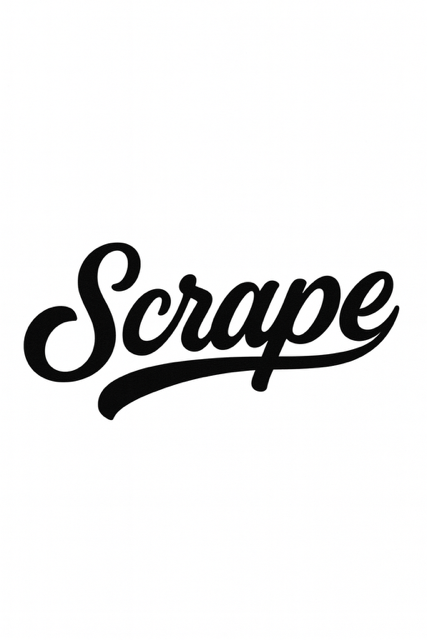 Scrape vinyl window sticker