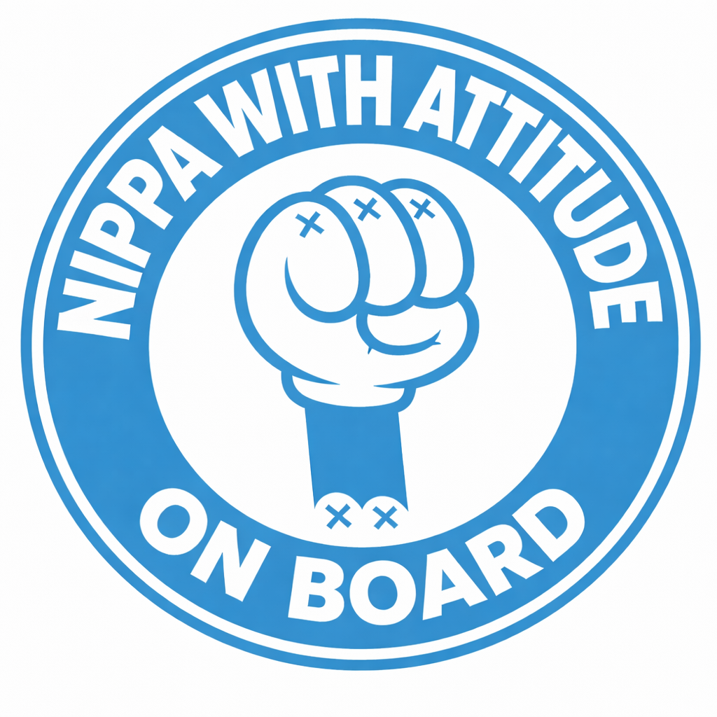 Nipper With Attitude Vinyl Sticker