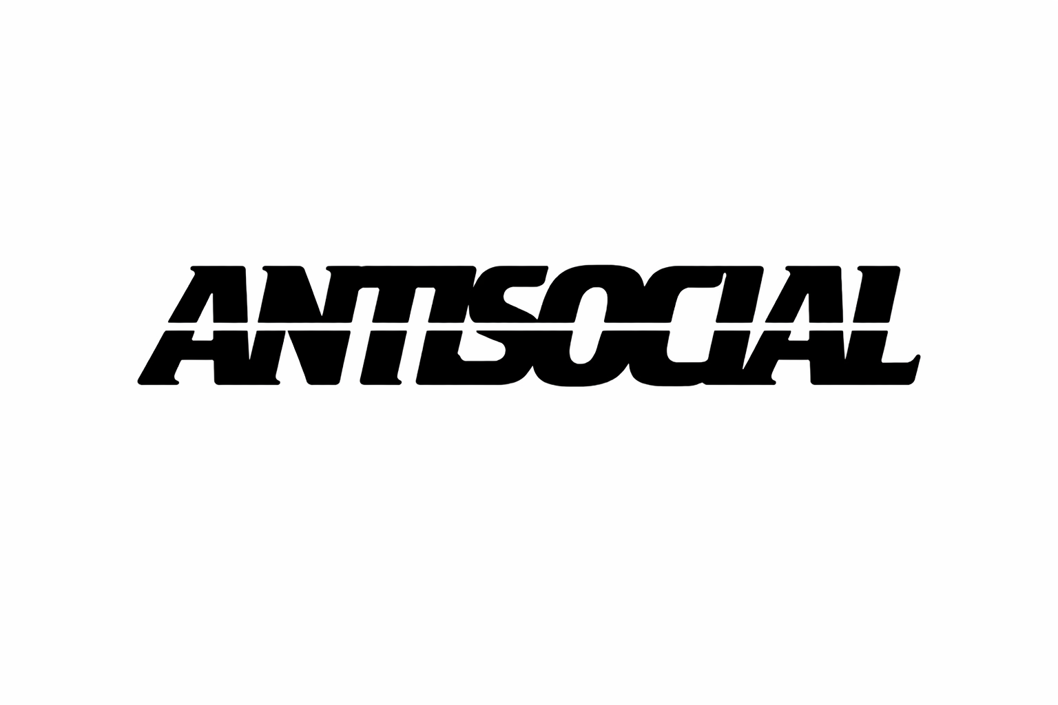 Anti Social Vinyl Sticker