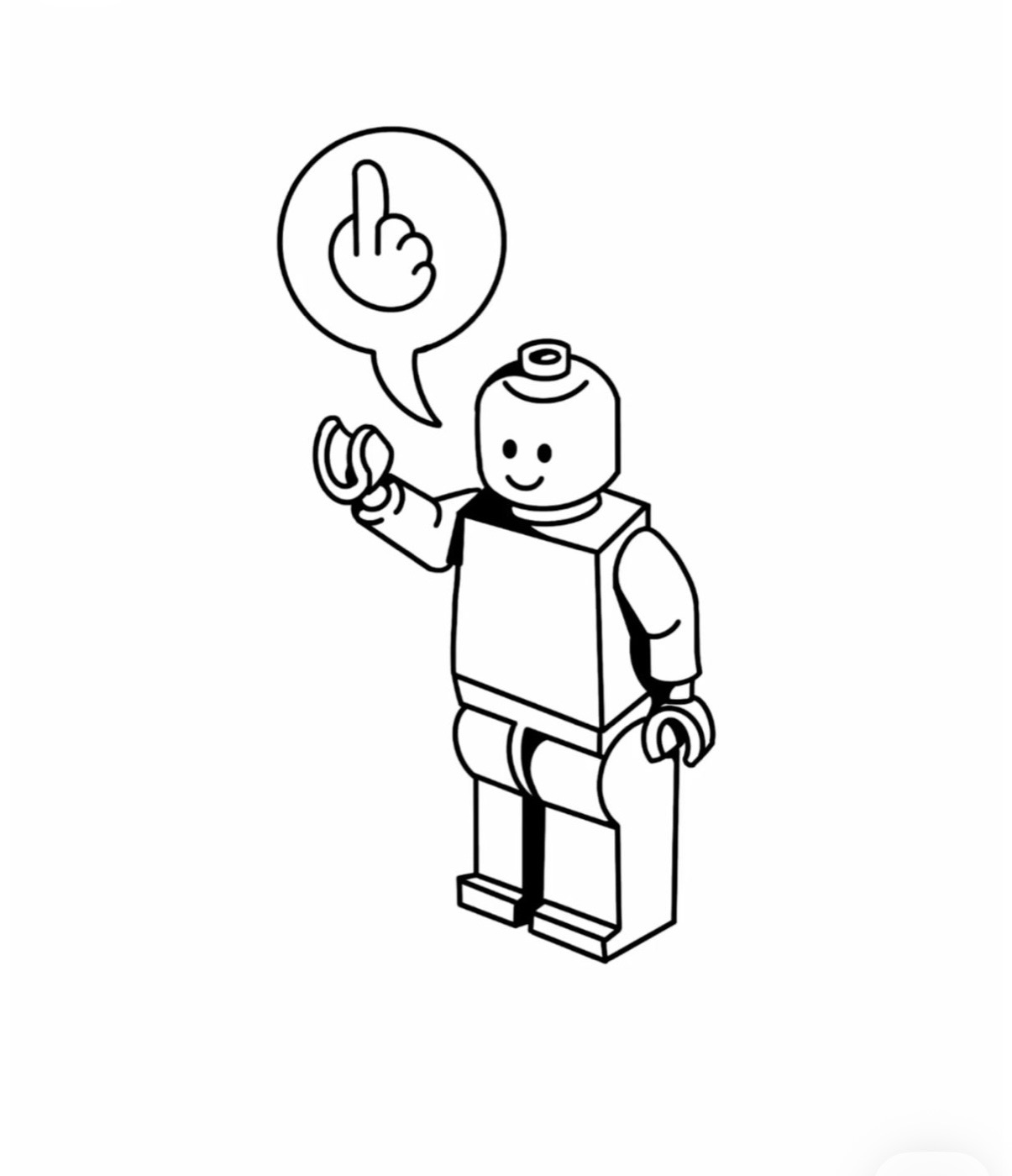 Lego Man Vinyl Sticker