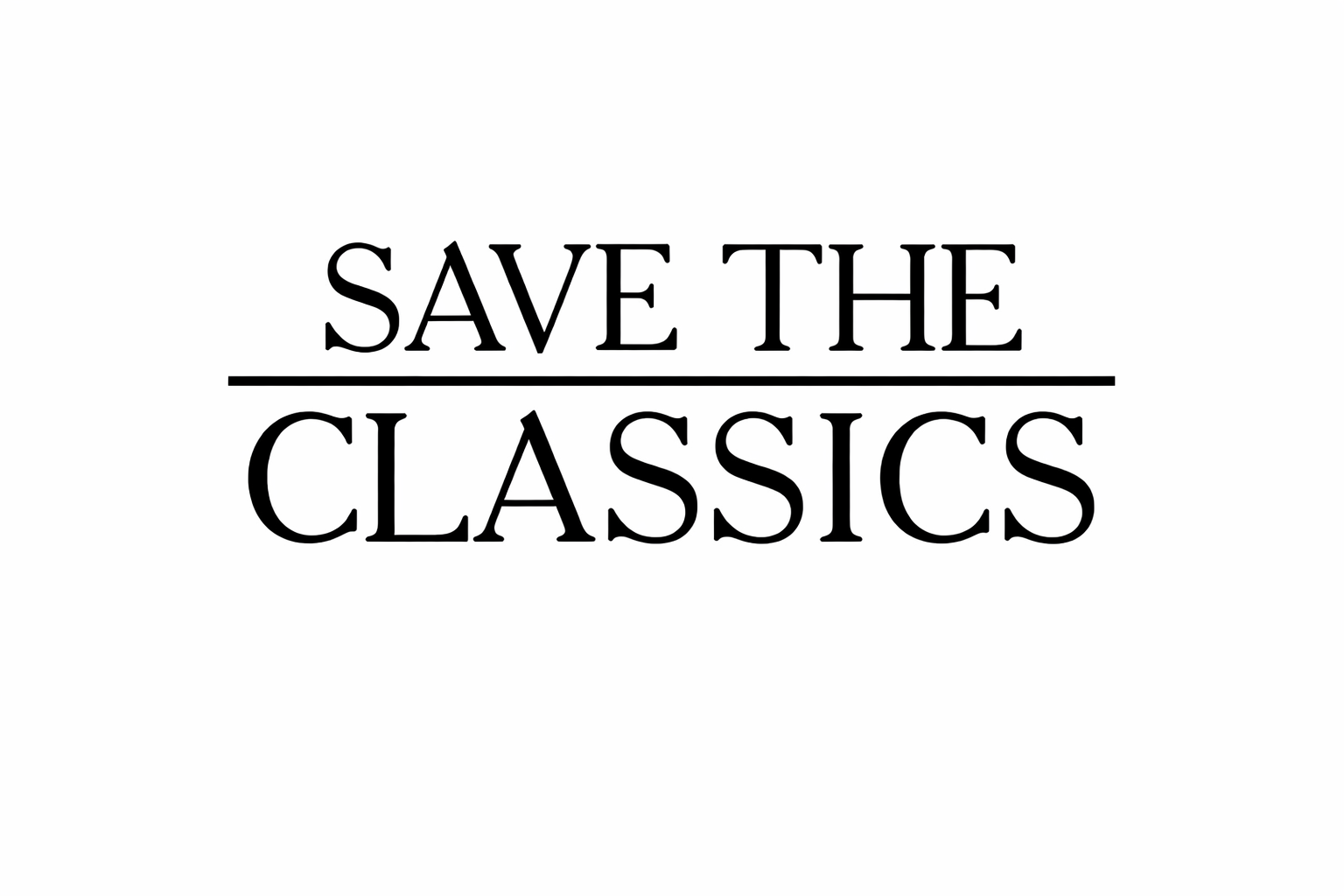 Save The Classics Vinyl Sticker