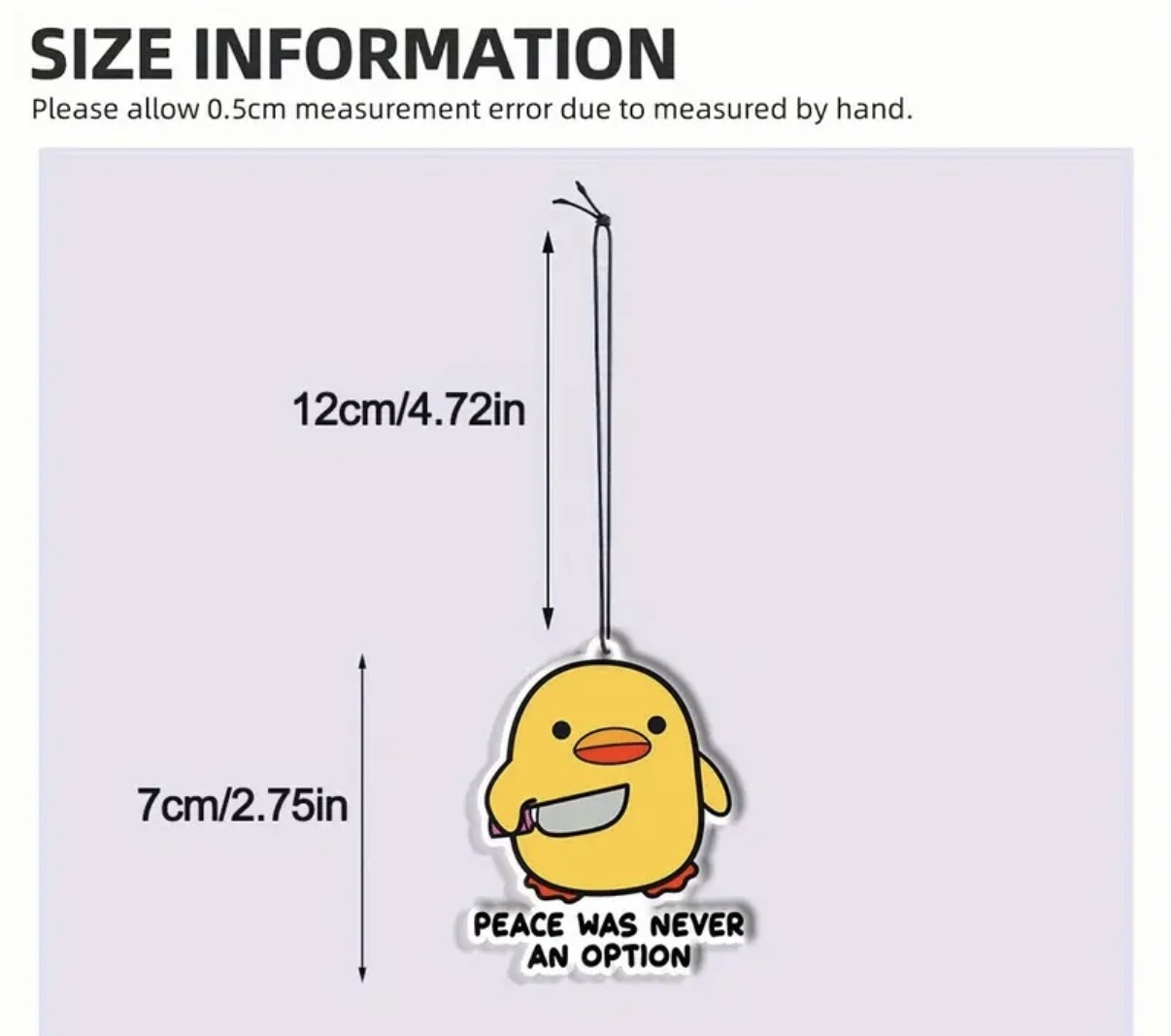 Peace Was Never An Option Air Freshener