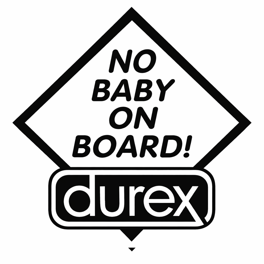 No Baby On Board Vinyl Sticker 