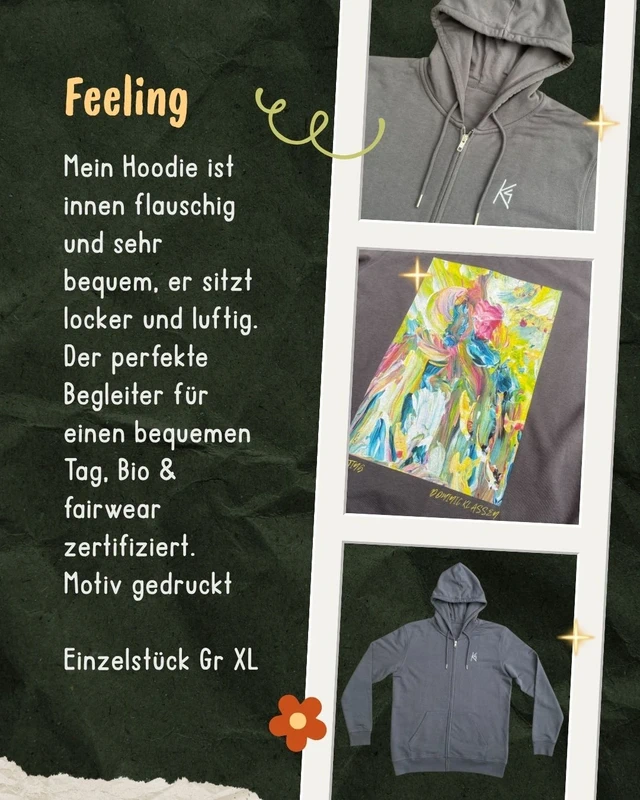 Limited Edition Art Hoodie XL Organic & Fairwear unisex