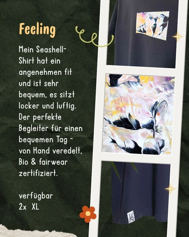 Limited Edition Seashell T-Shirt, organic and fairwear