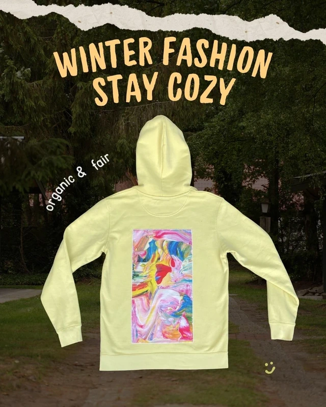 Colorful Art Hoodie L organic & fairwear