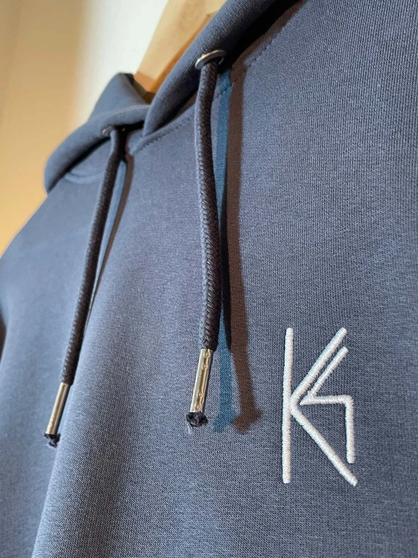 Seashell Abstract Art Hoodie XL organic and fairwear