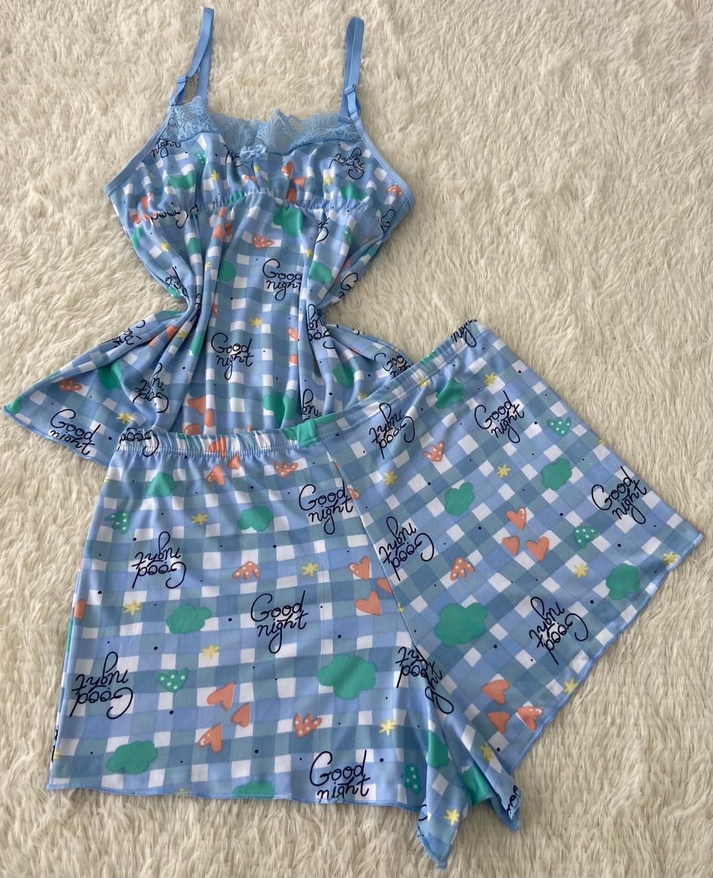Pijama feminino de alça