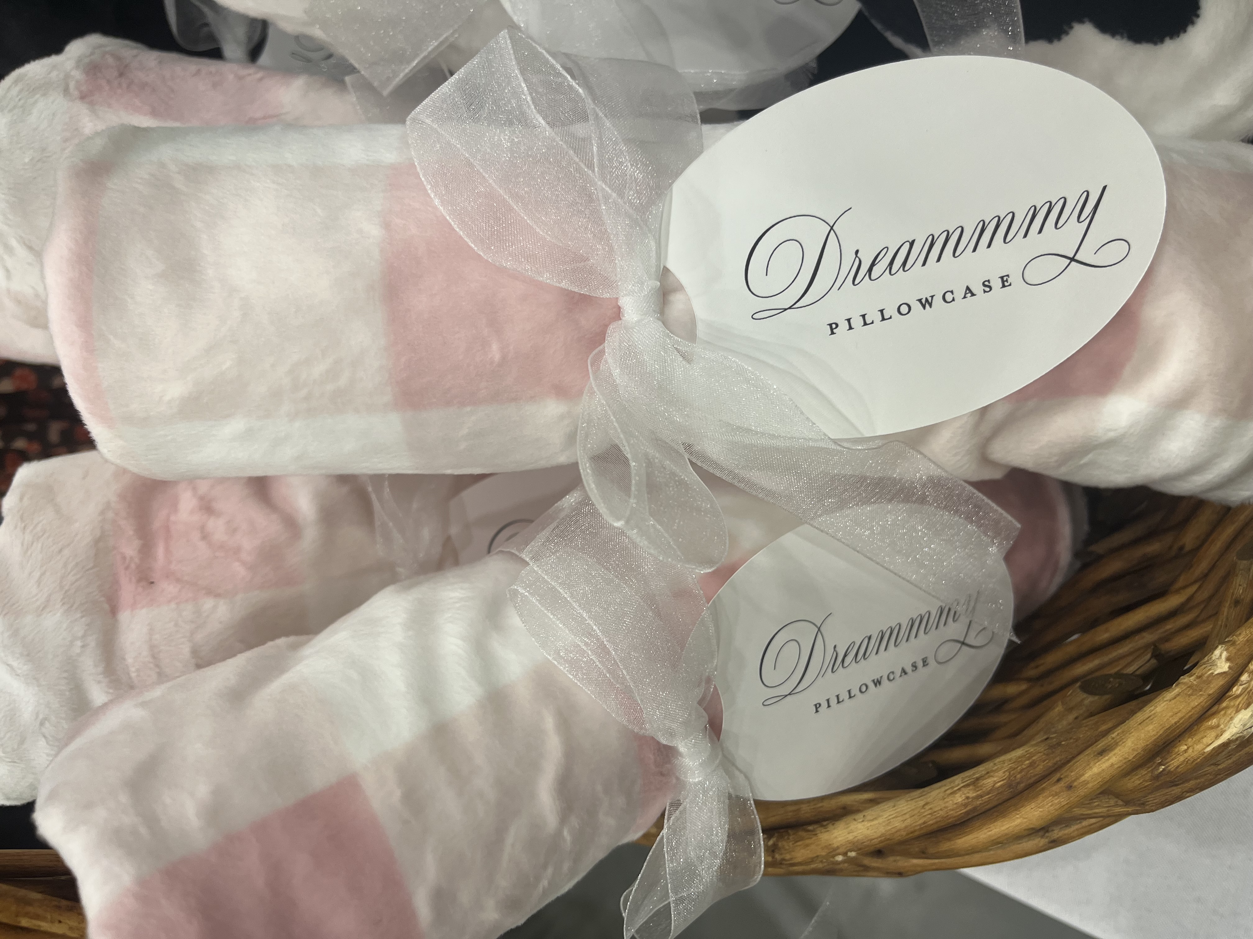 Pink Gingham Pillowcase