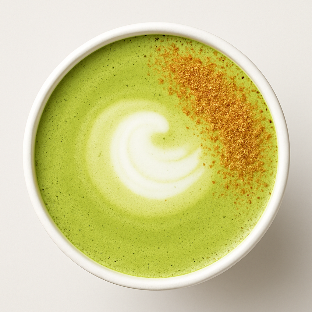 Gingerbread Matcha Latte