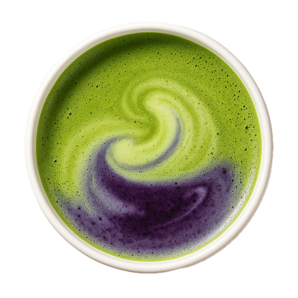 Blueberry Matcha Latte