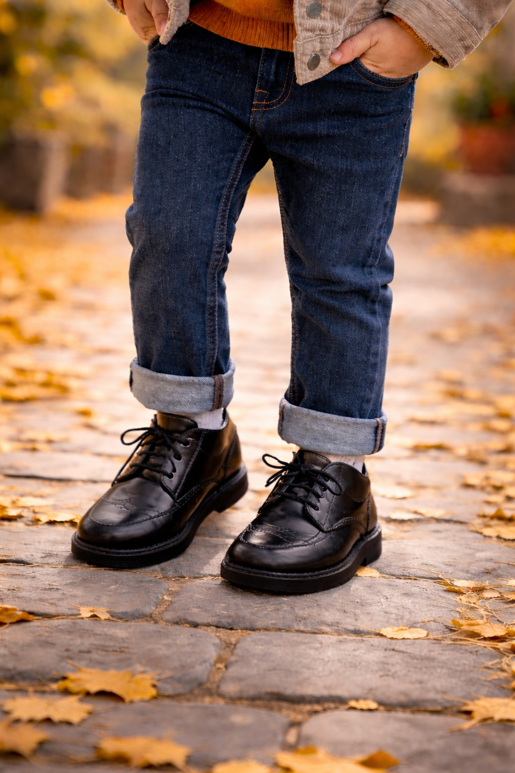 Chaussures Richelieu en cuir synthétique noir