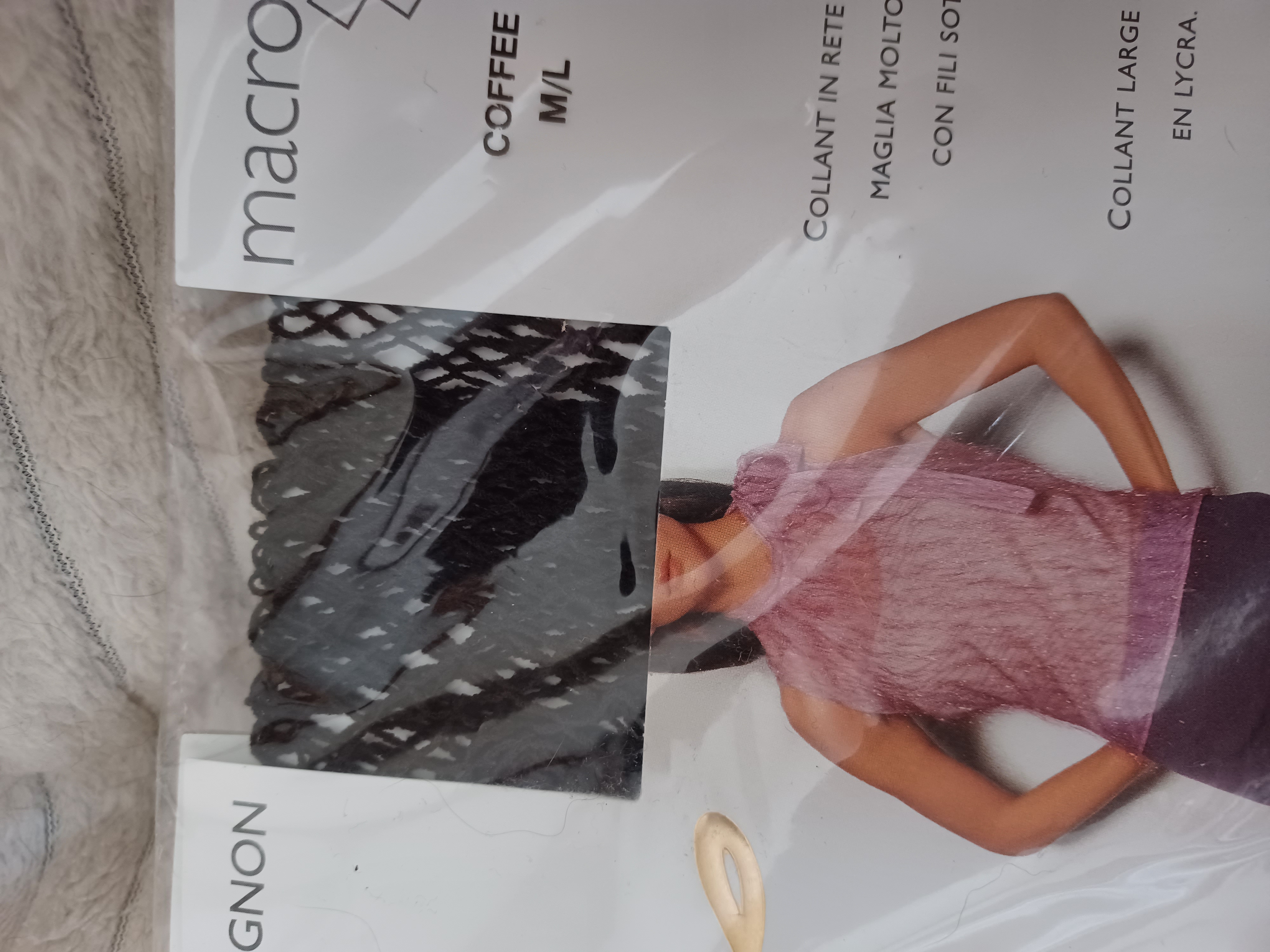 Collants noir en résille Macrolosang taille M/L