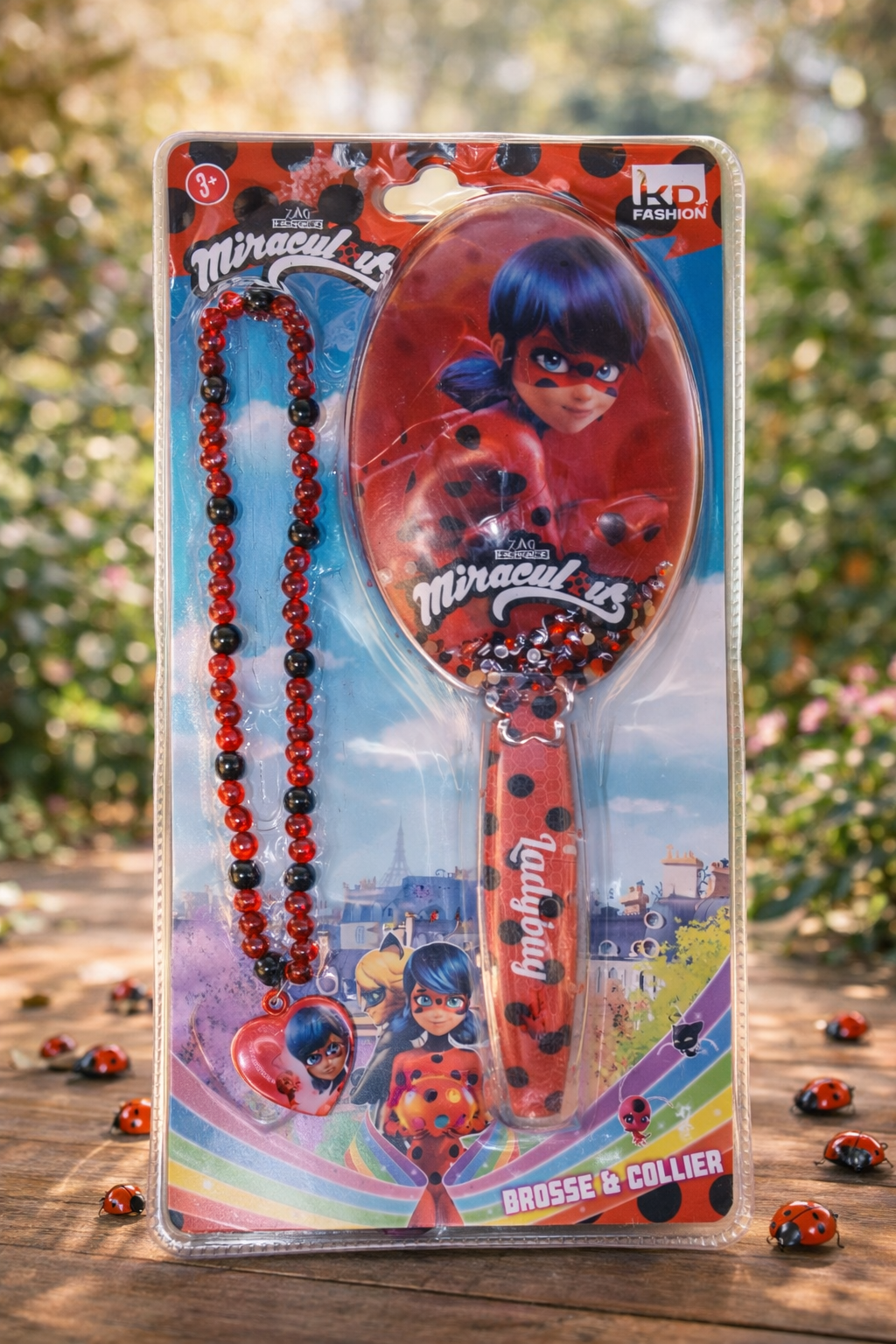 Brosse et Collier Miraculous Ladybug