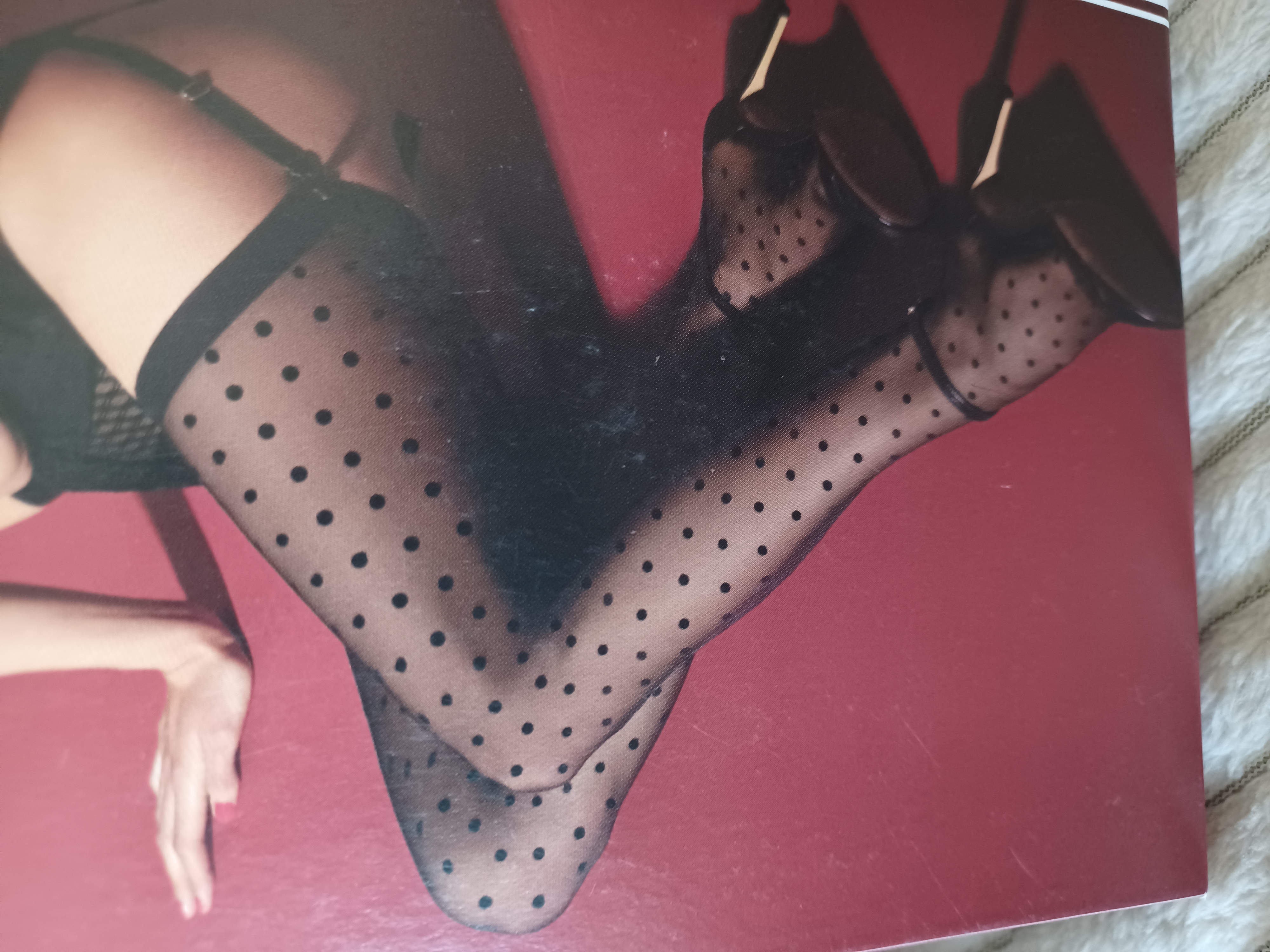 Bas noirs à pois taille 4 ou taille 6