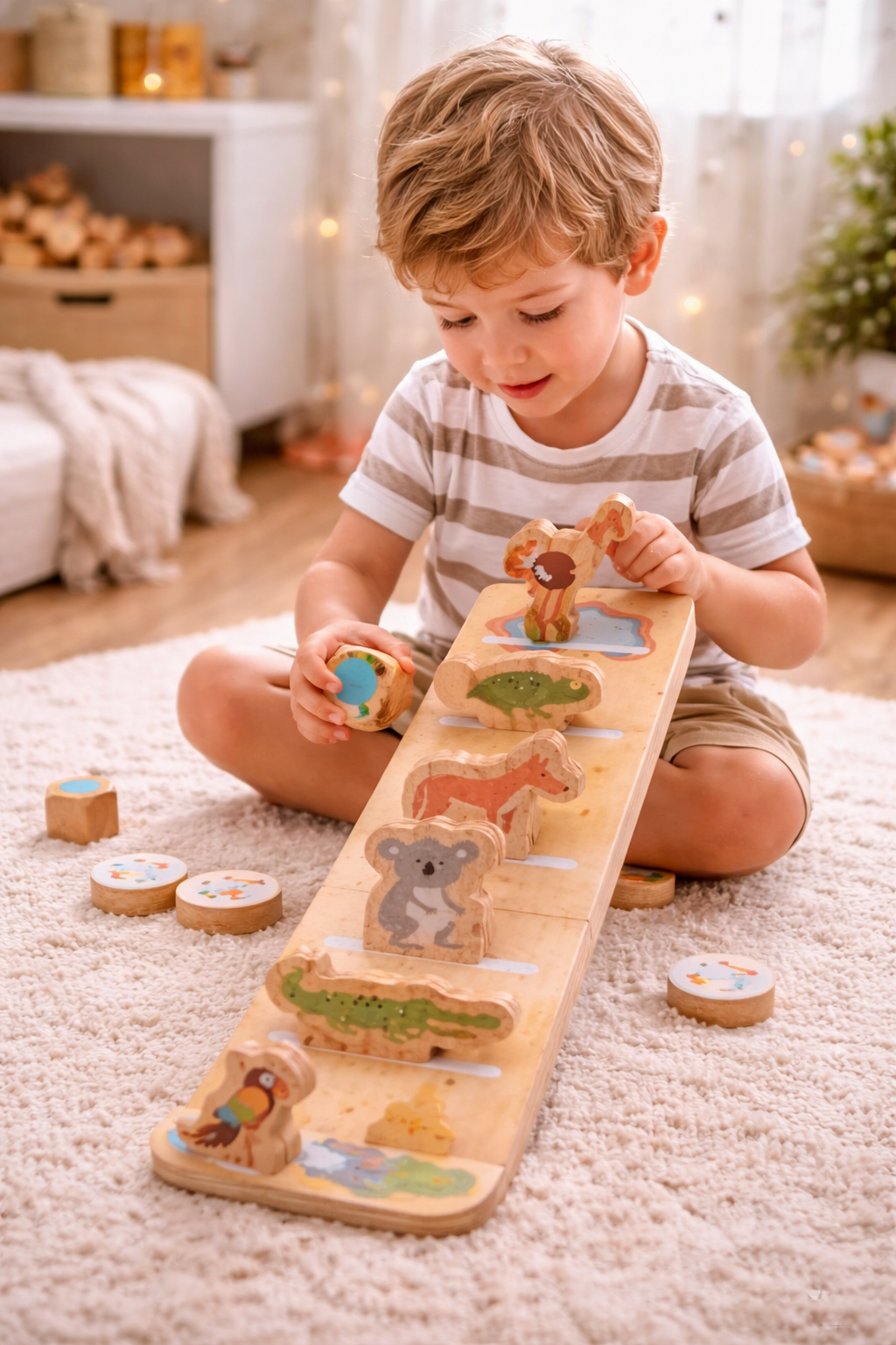 Jeu du Kangourou en bois