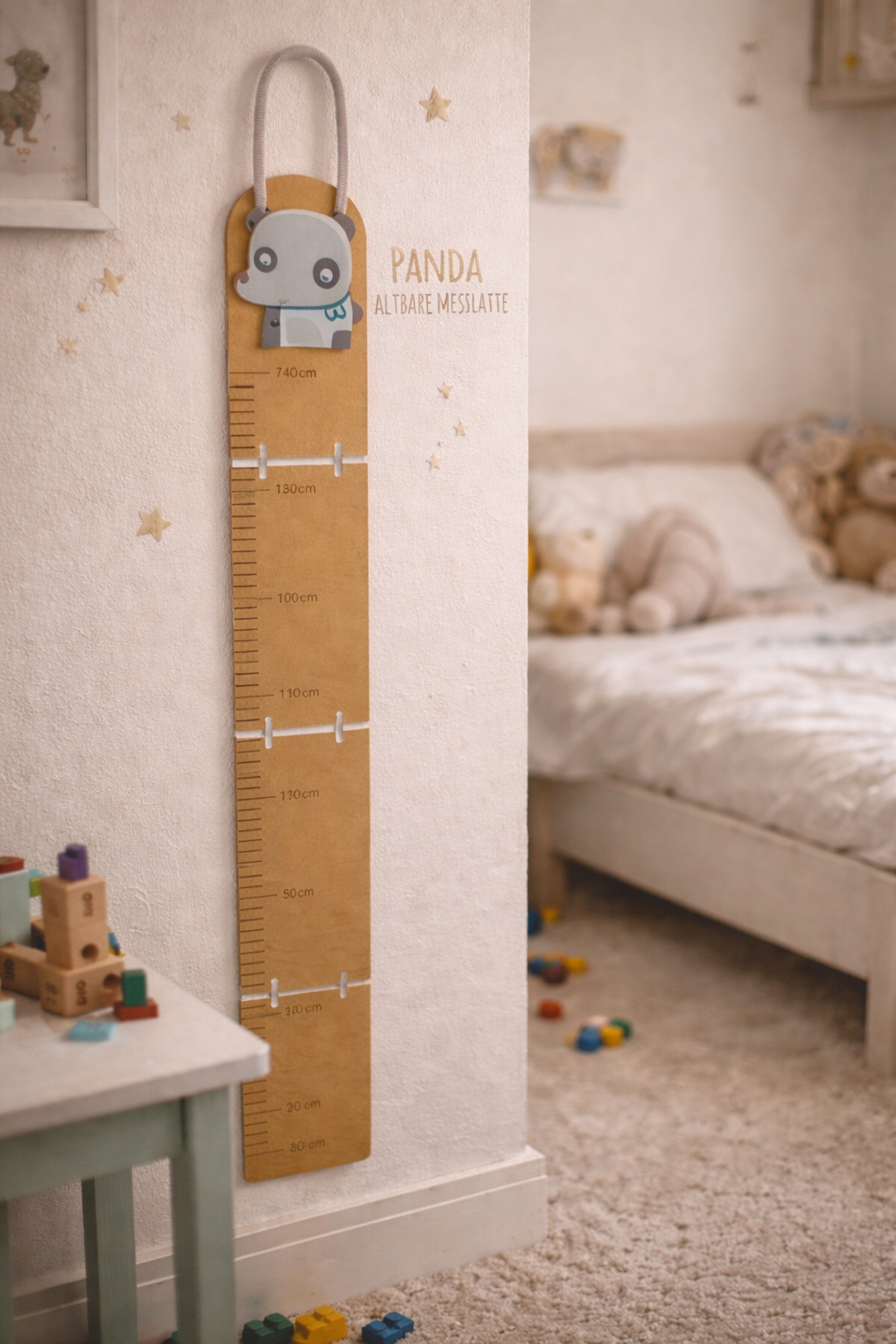 ensemble Toise murale + patère  panda