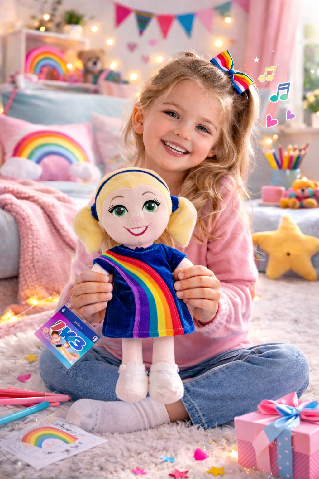 peluche K3 Knuffel pop julia 30 cm