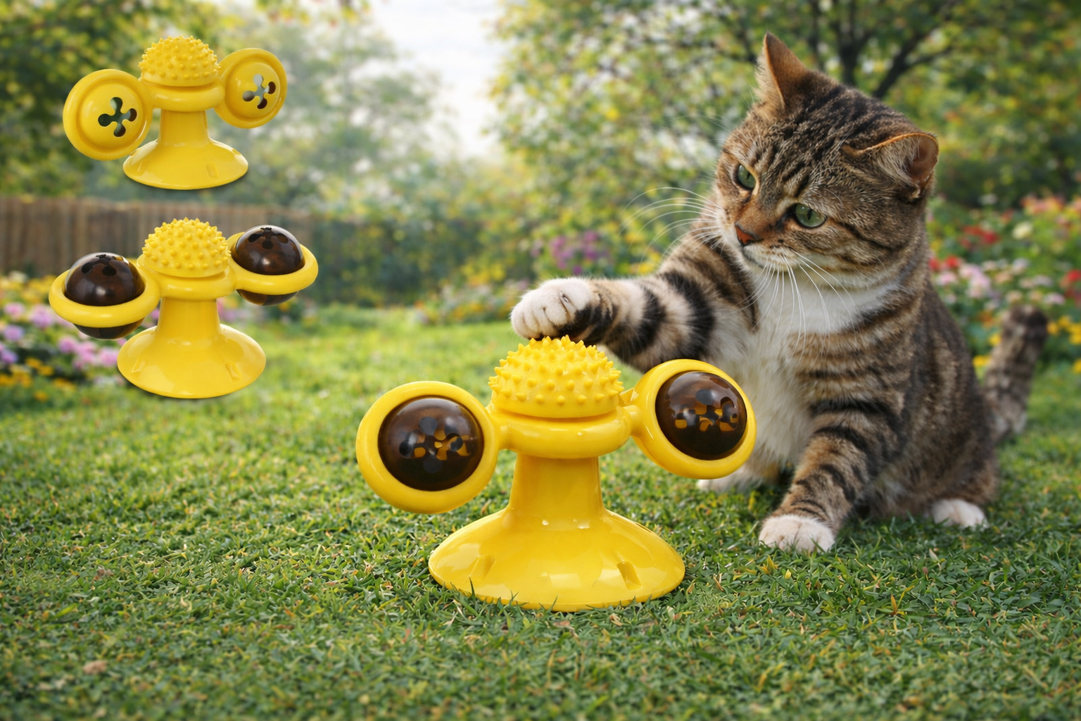 Jouet Chat Moulin Rotatif