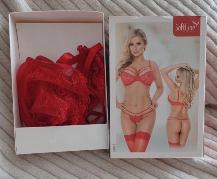 Ensemble lingerie rouge SoftLine