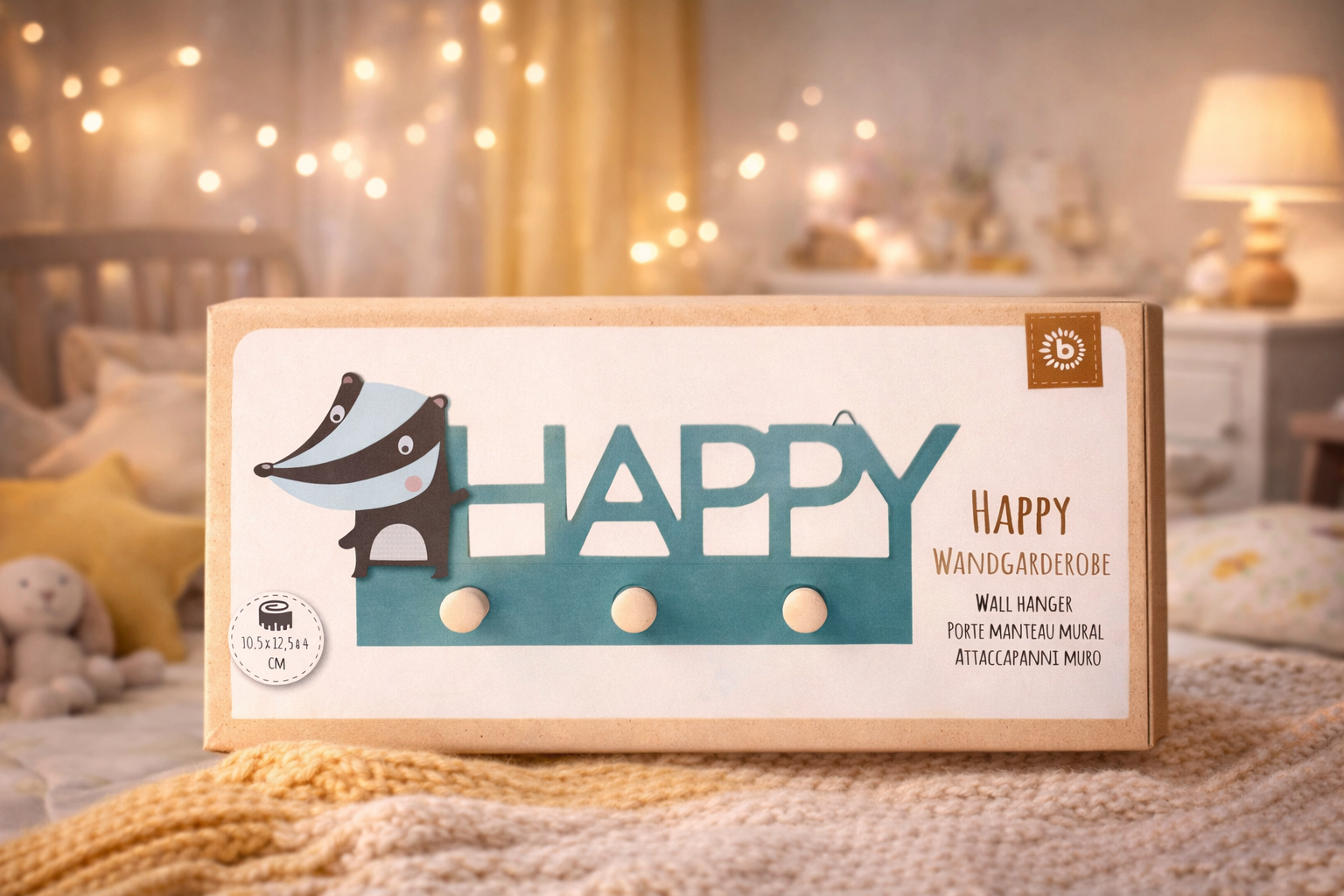 Porte-manteau mural Happy