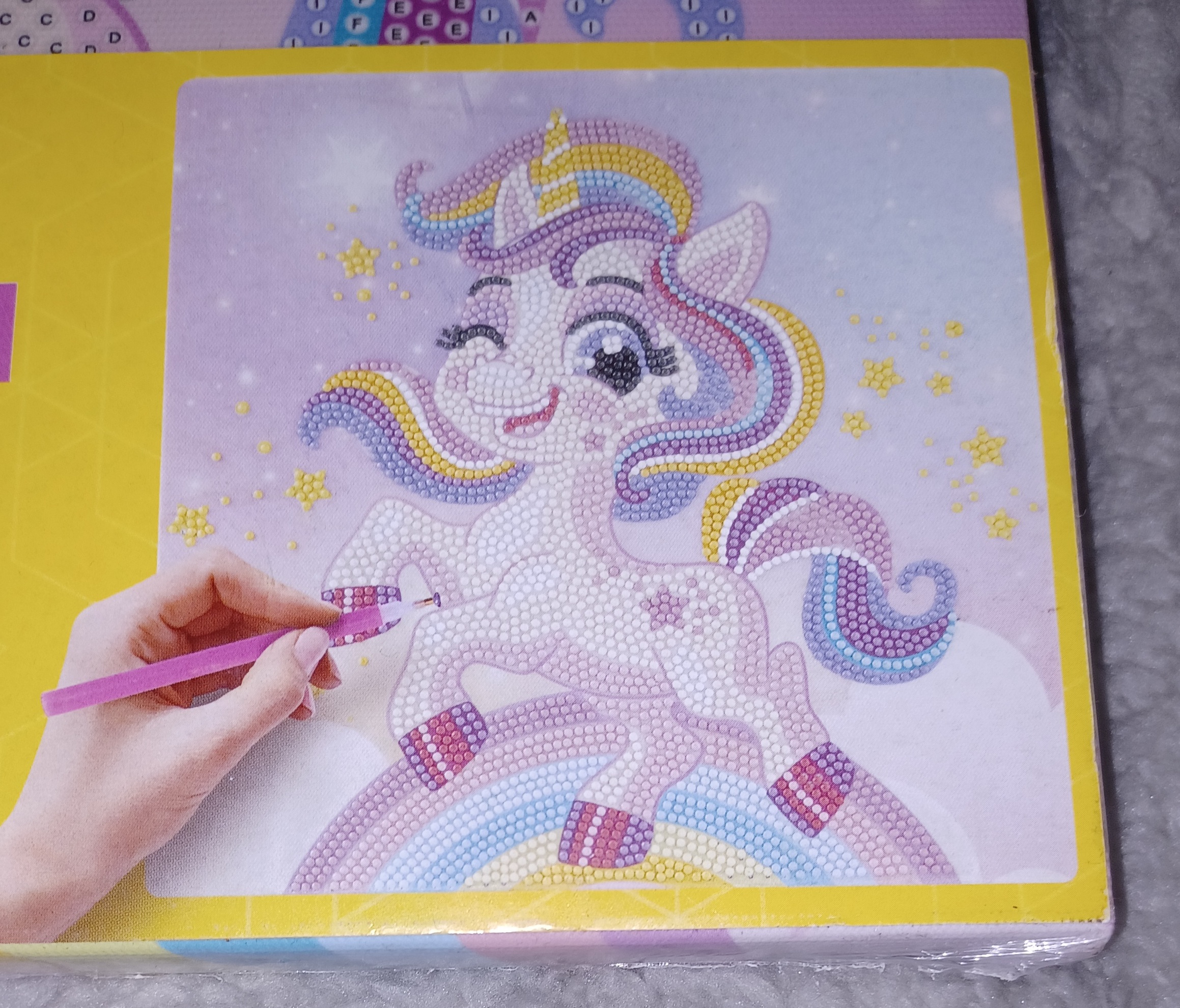 tableau diamond painting licorne