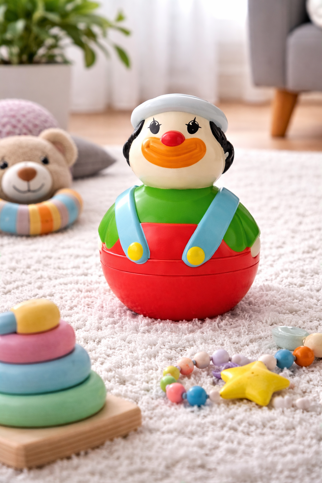 Figurine Clown à pousser (culbuto)