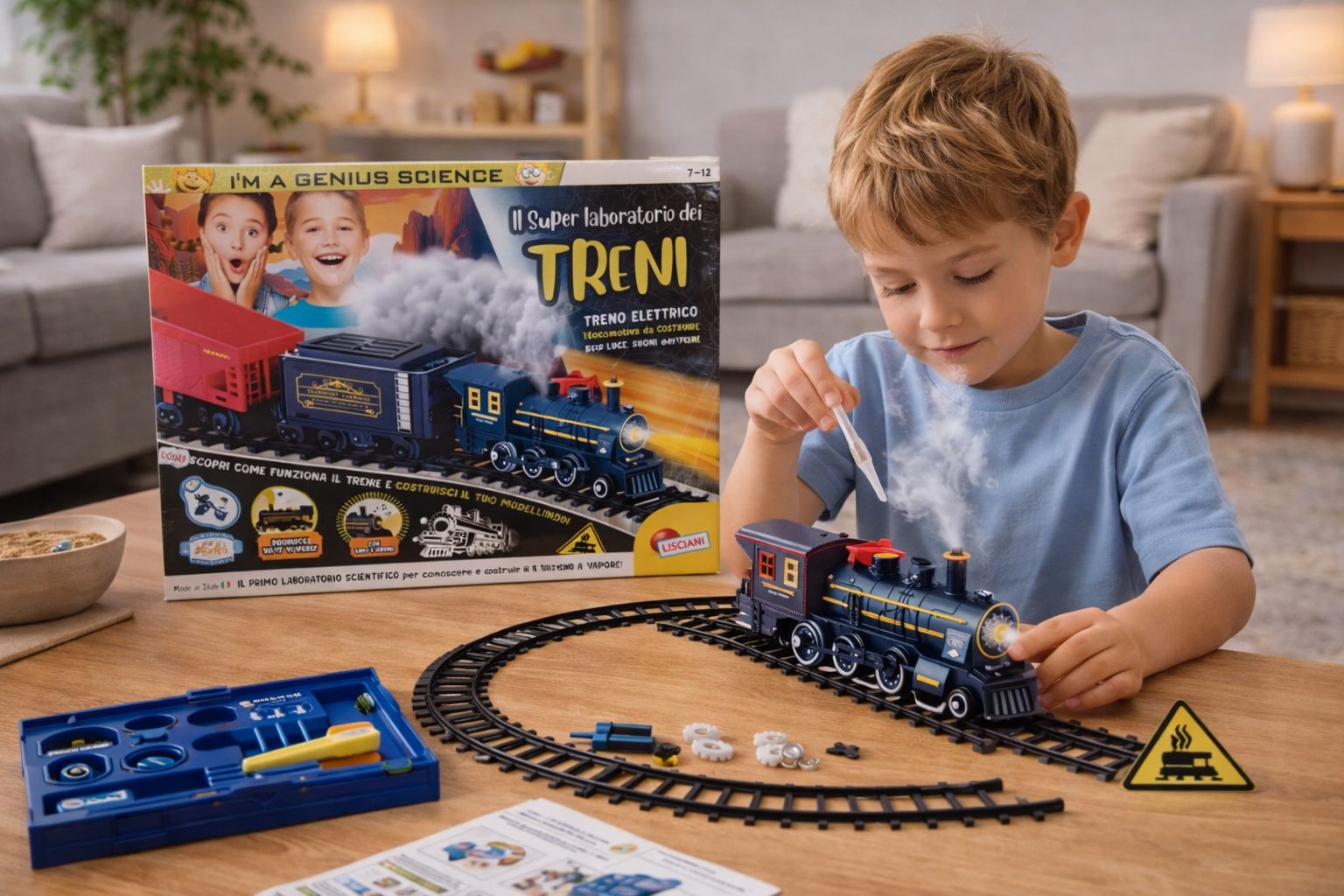 Super train laboratoire Treni (avec son , lumière et créer de la fumée)