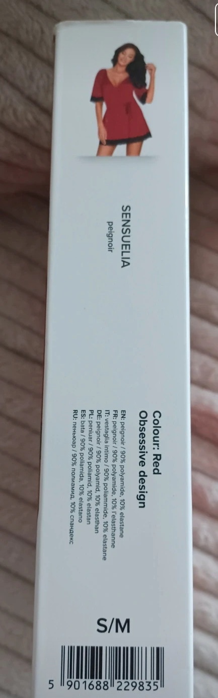 Peignoir sexy rouge taille S/M