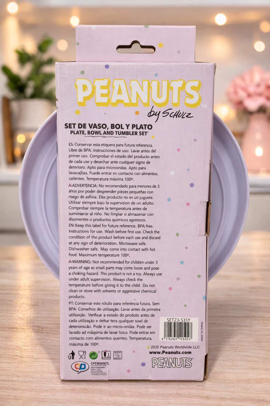 Set de vaisselle Peanuts