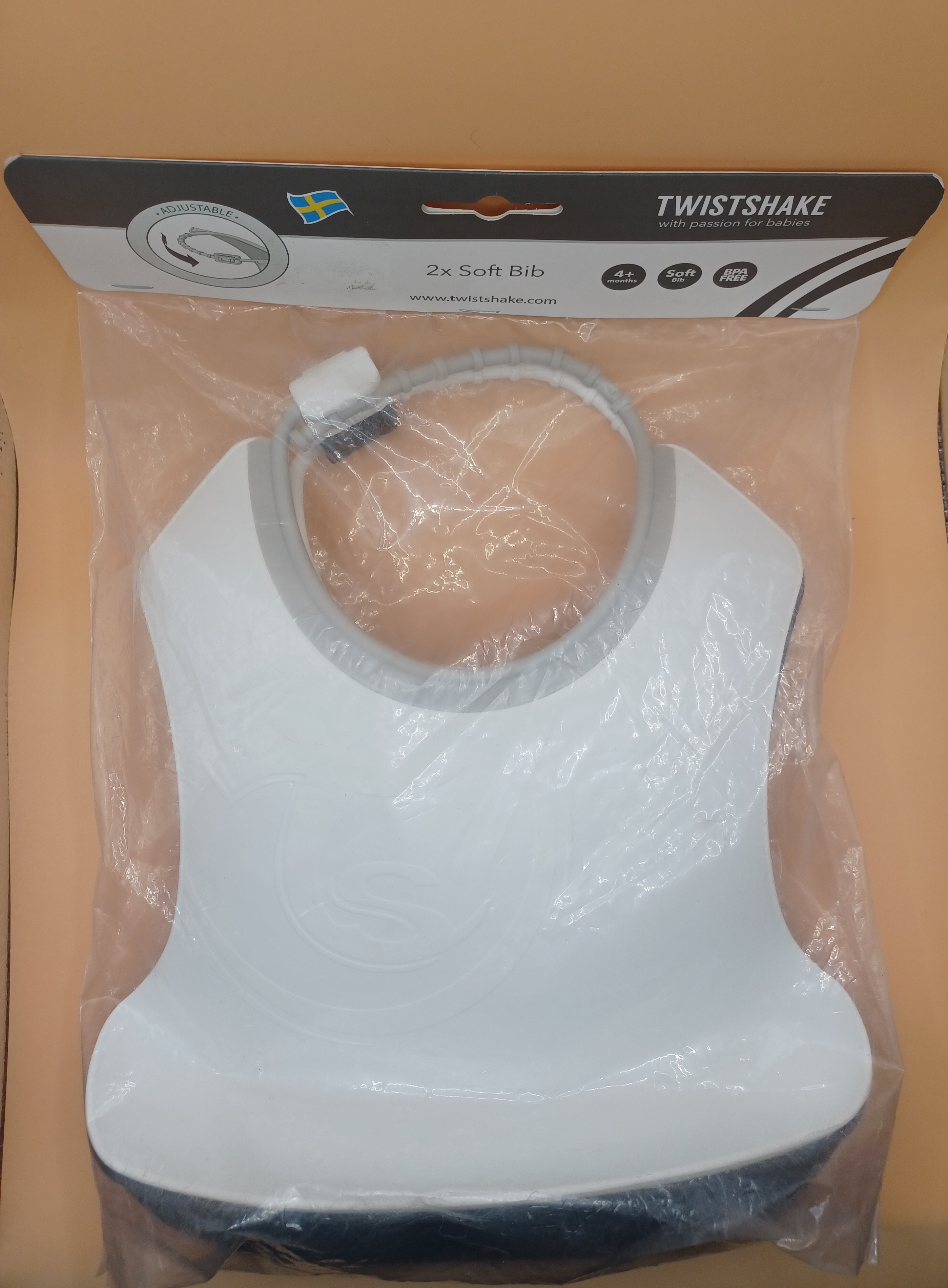 Lot de 2 Bavoirs souple  twistshake