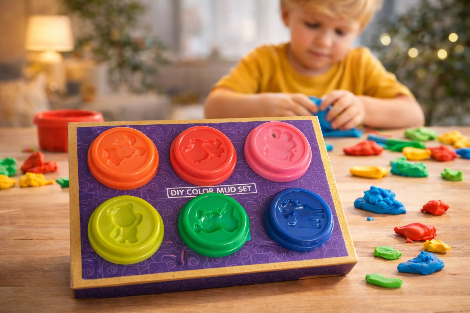 6 pots de pâte à modeler