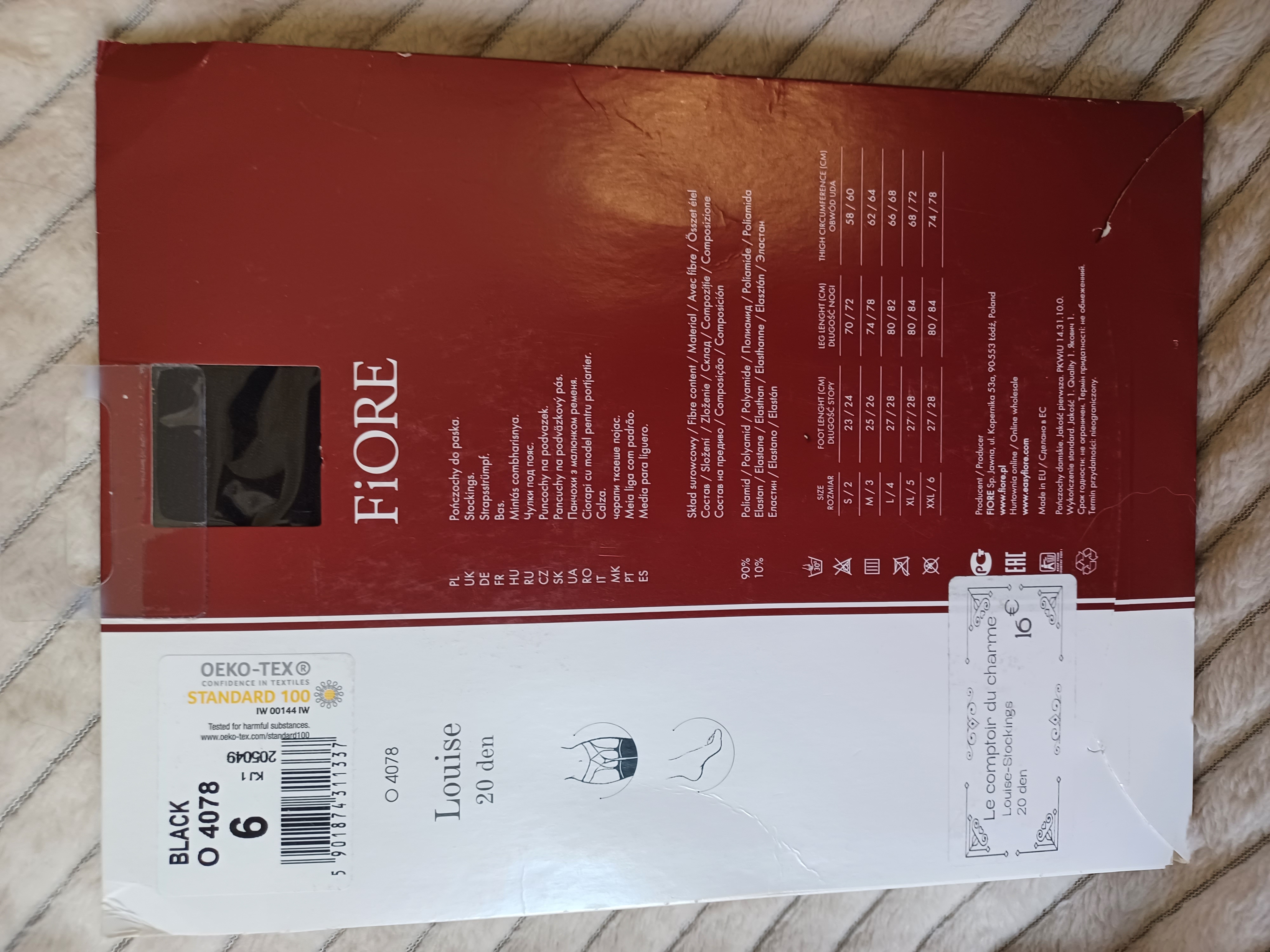 Bas noirs à pois taille 4 ou taille 6