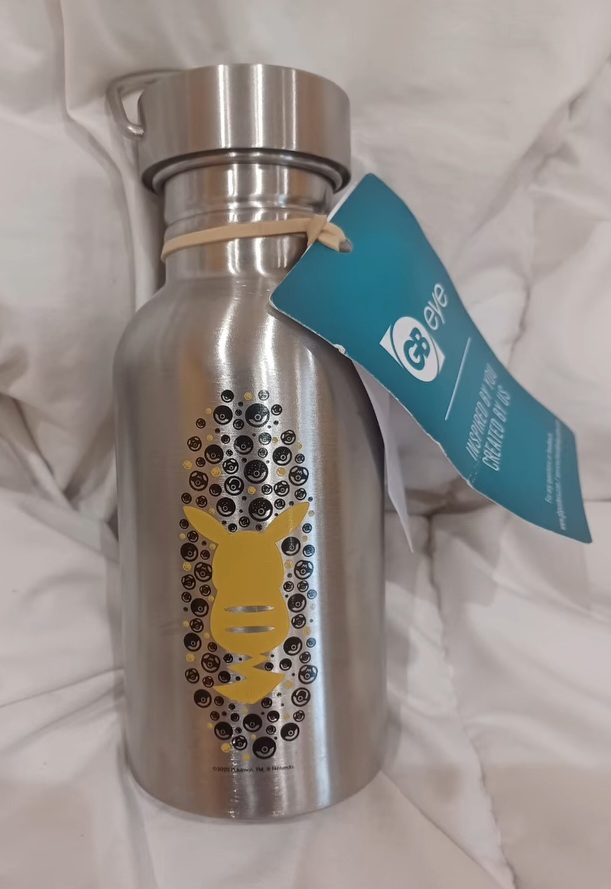 Gourde en acier inoxydable avec motif Picachu