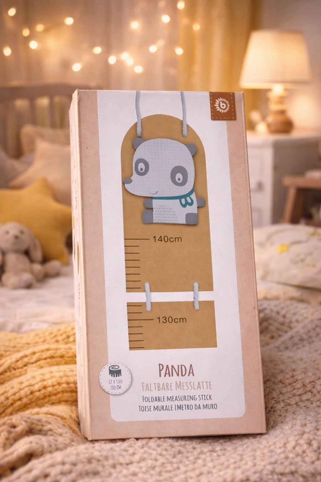 ensemble Toise murale + patère  panda