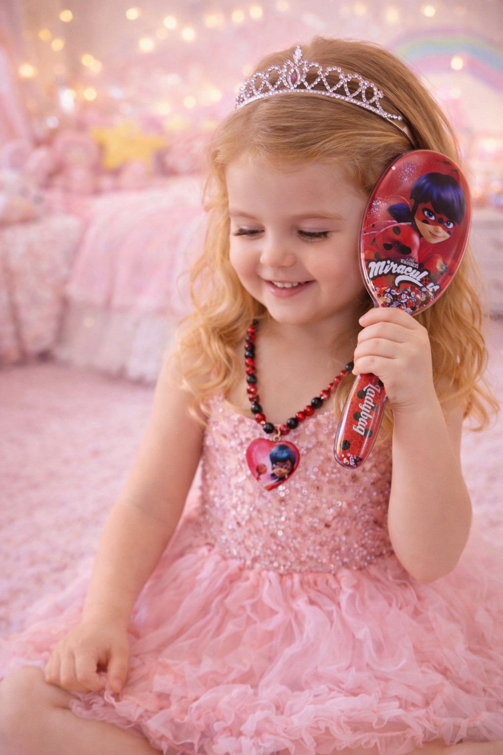 Brosse et Collier Miraculous Ladybug