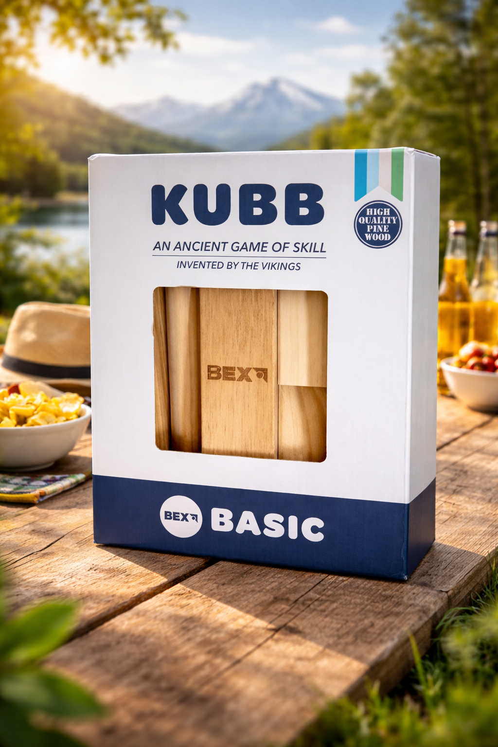 Kubb en bois de pin