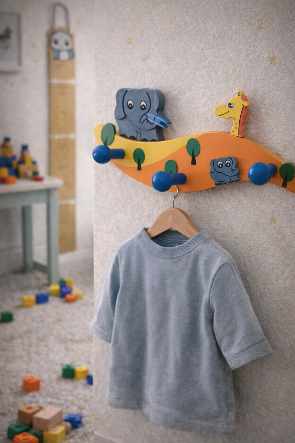 Patère murale jungle enfant