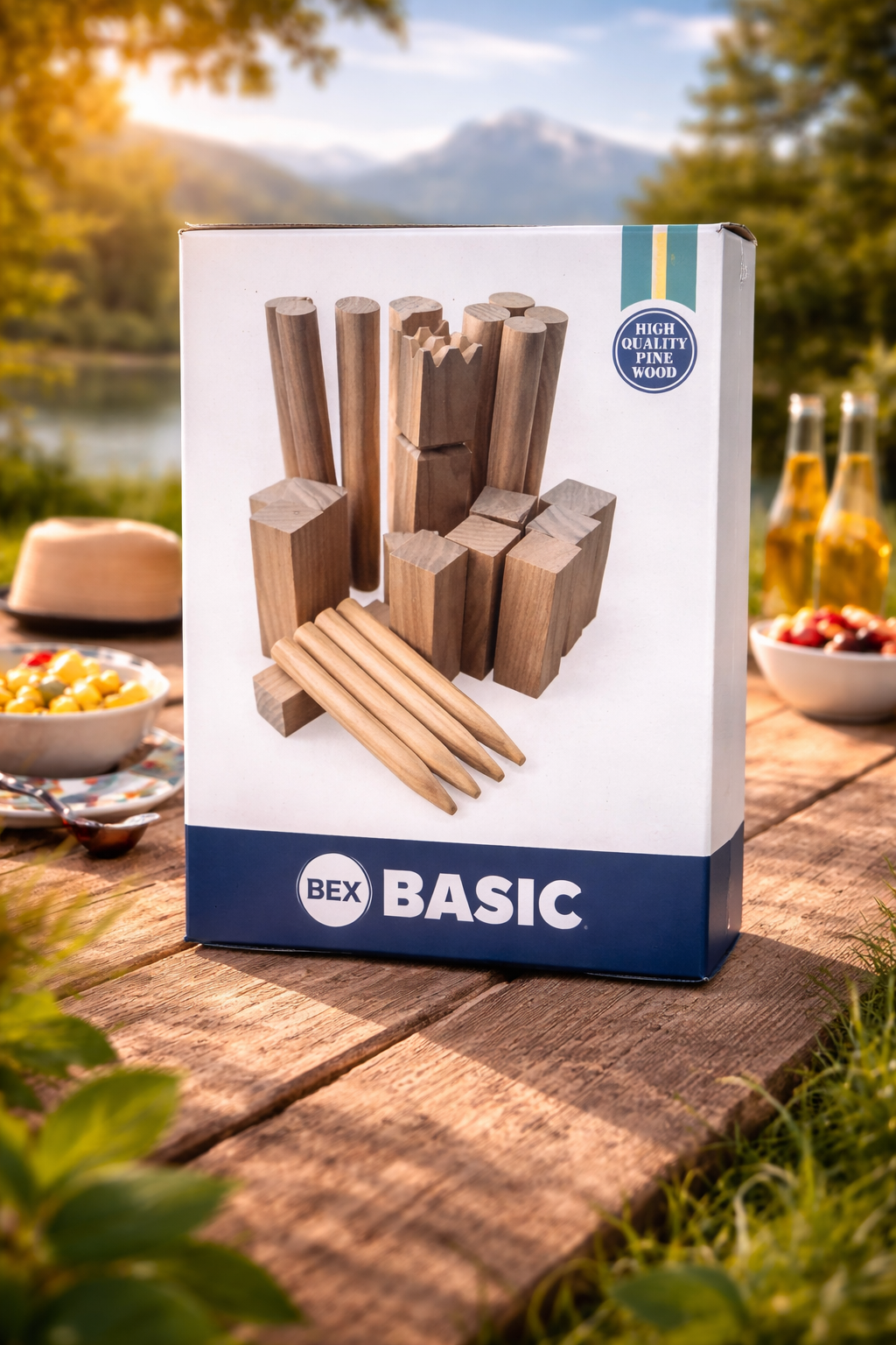 Kubb en bois de pin