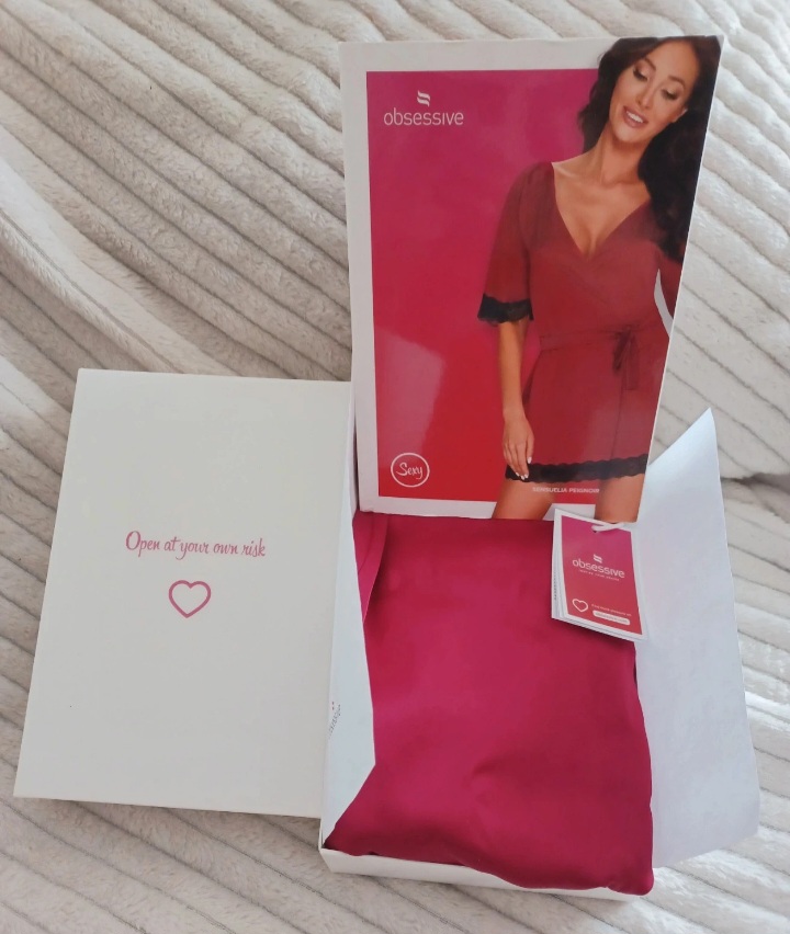 Peignoir sexy rouge taille S/M