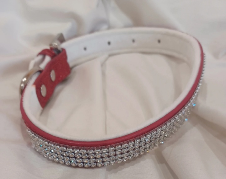 Collier de chien strassé