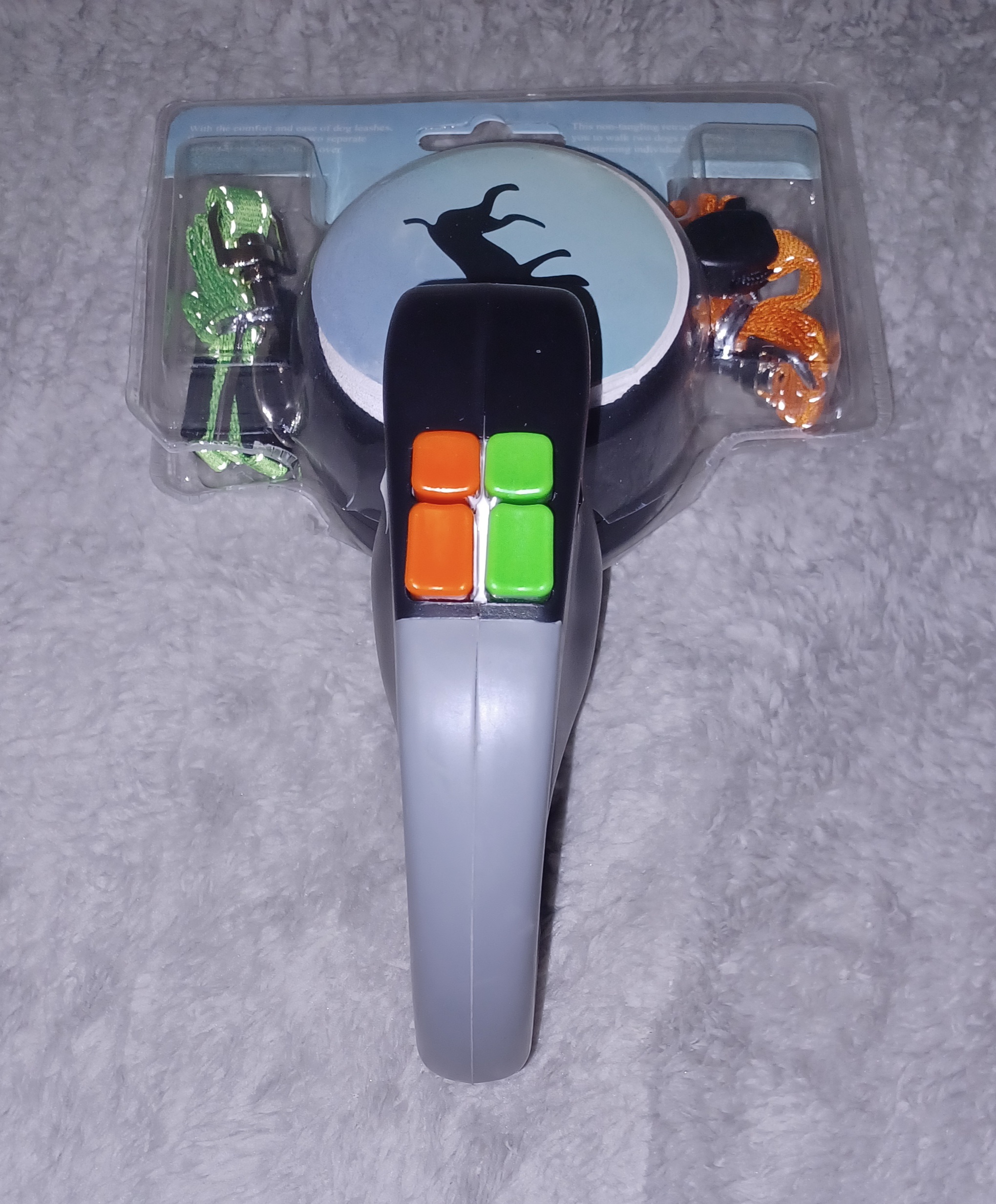 Laisse rétractable pour deux chiens