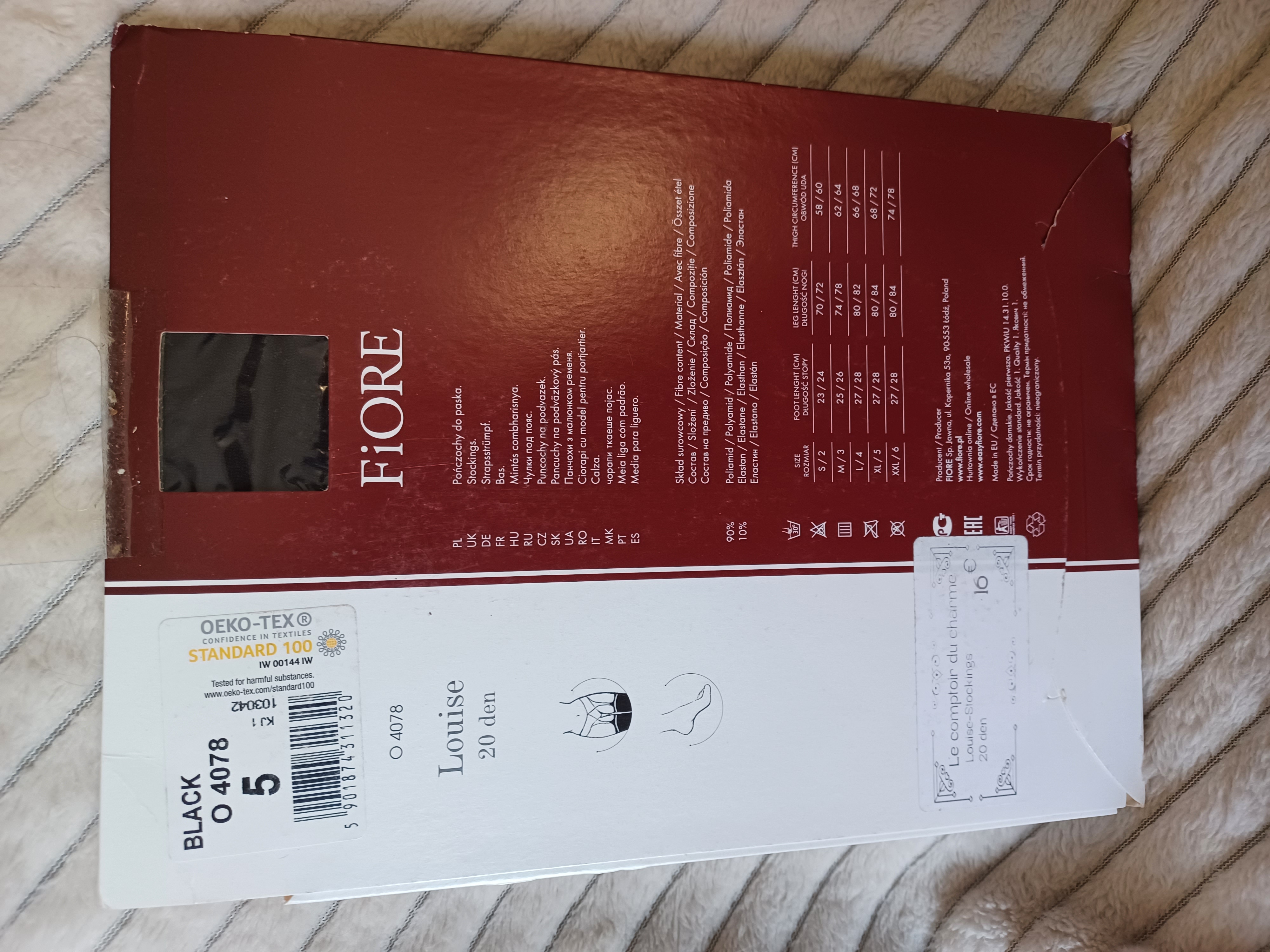 Bas noirs à pois taille 4 ou taille 6