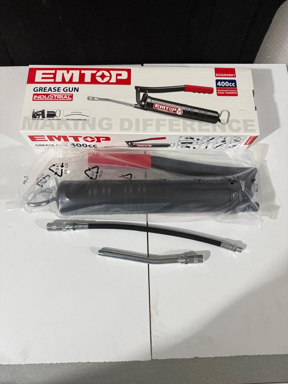 Pistolet à graisse EMTOP 400cc